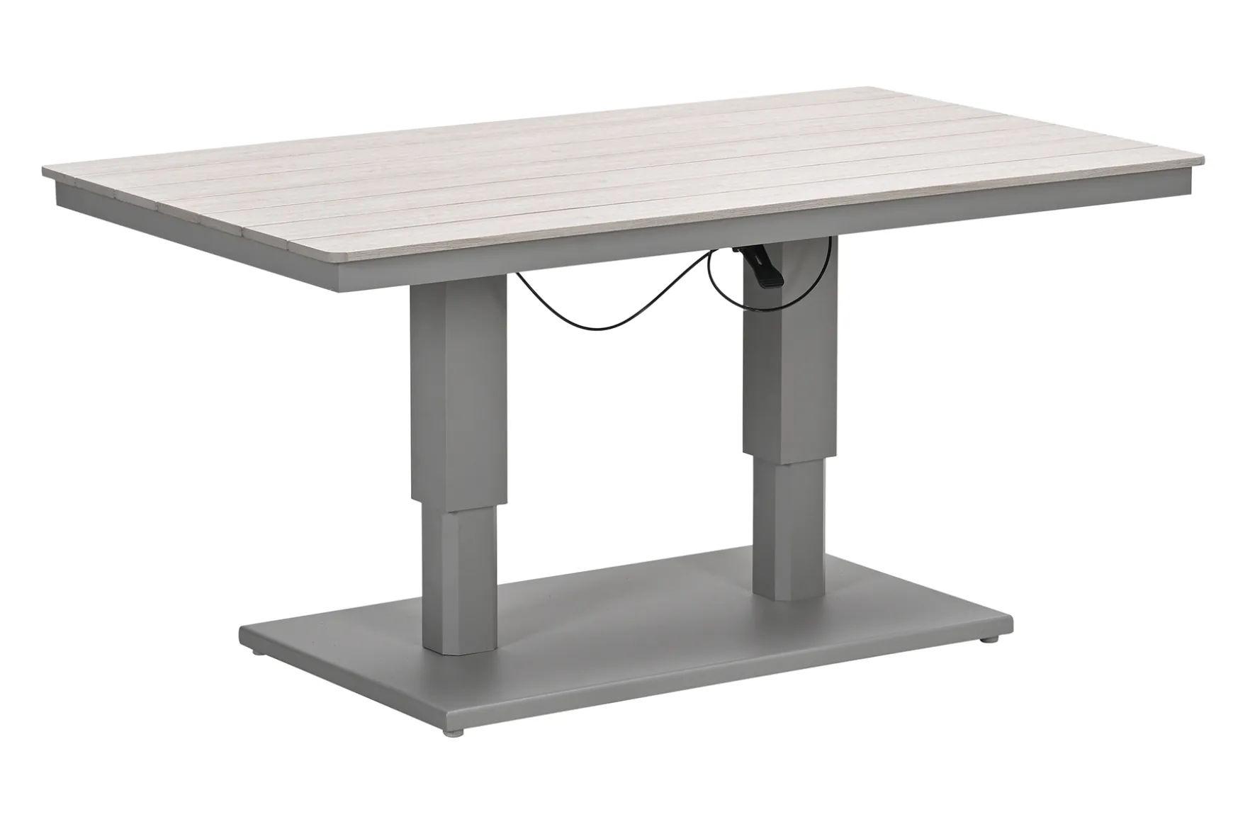 GI Cyprus up&down verstelbare houtlook tuintafel 150x87 cm. - Taupe