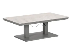 GI Cyprus up&down verstelbare houtlook tuintafel 150x87 cm. - Taupe