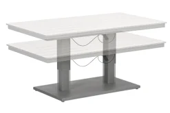 GI Cyprus up&down verstelbare houtlook tuintafel 150x87 cm. - Taupe