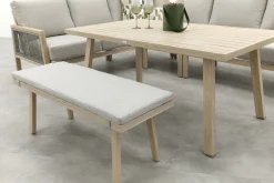 GI Decala rope lounge-/diningset incl. tuinbank - Teak/Zand