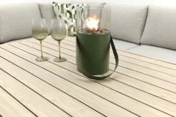 GI Decala rope lounge-/diningset incl. tuinbank - Teak/Zand