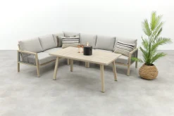 GI Decala rope lounge-/diningset - Teak/Zand