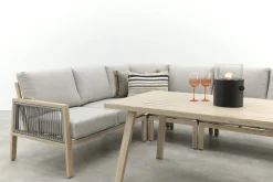 GI Decala rope lounge-/diningset - Teak/Zand