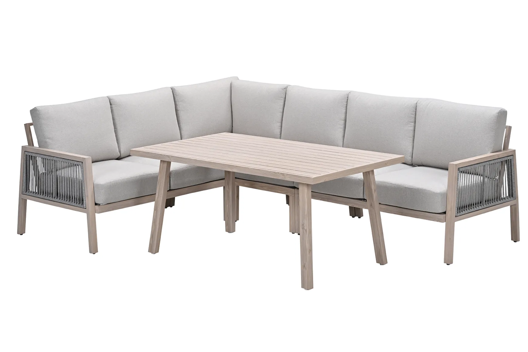 GI Decala rope lounge-/diningset - Teak/Zand