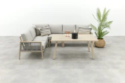 GI Decala rope lounge-/diningset - Teak/Zand