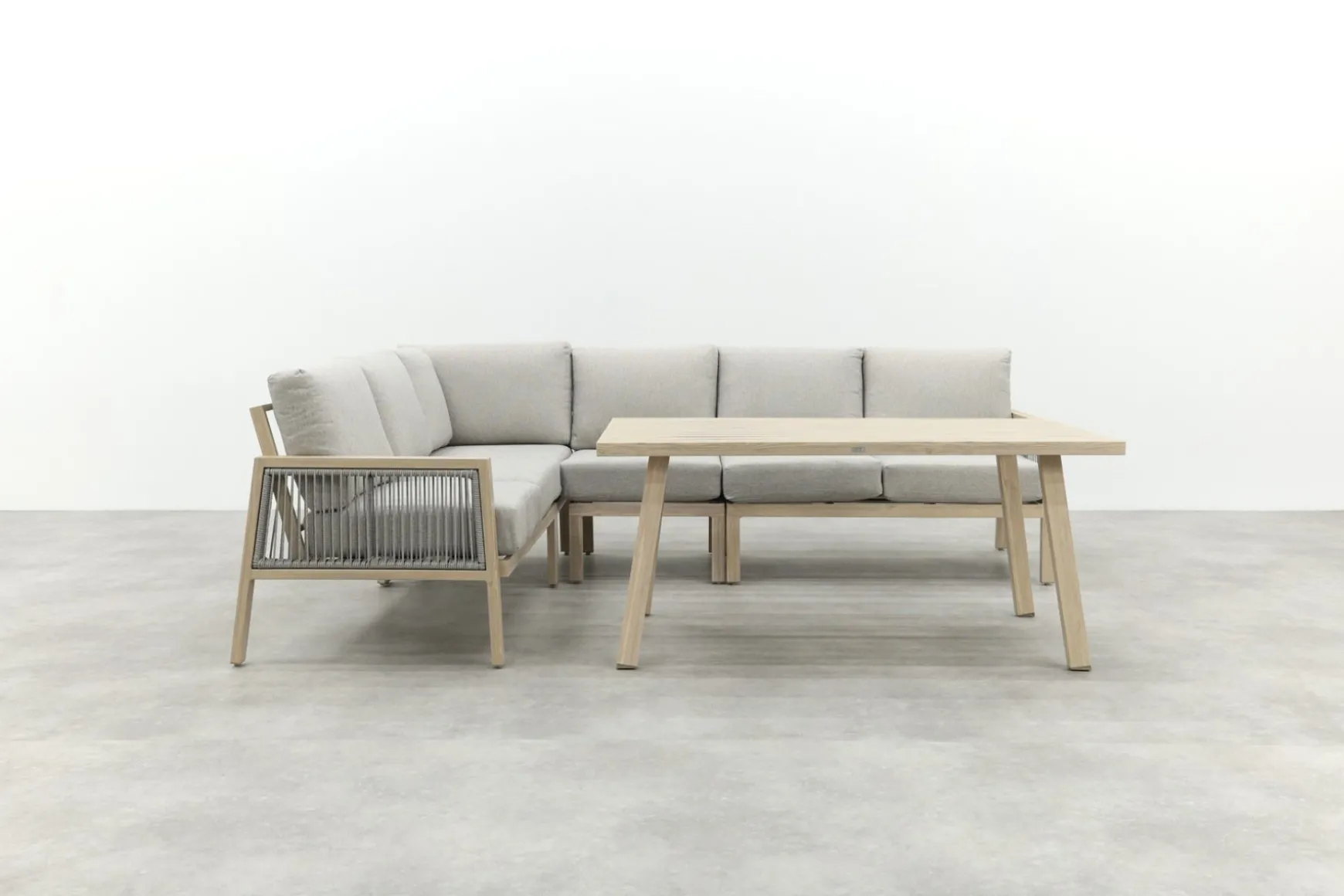 GI Decala rope lounge-/diningset - Teak/Zand