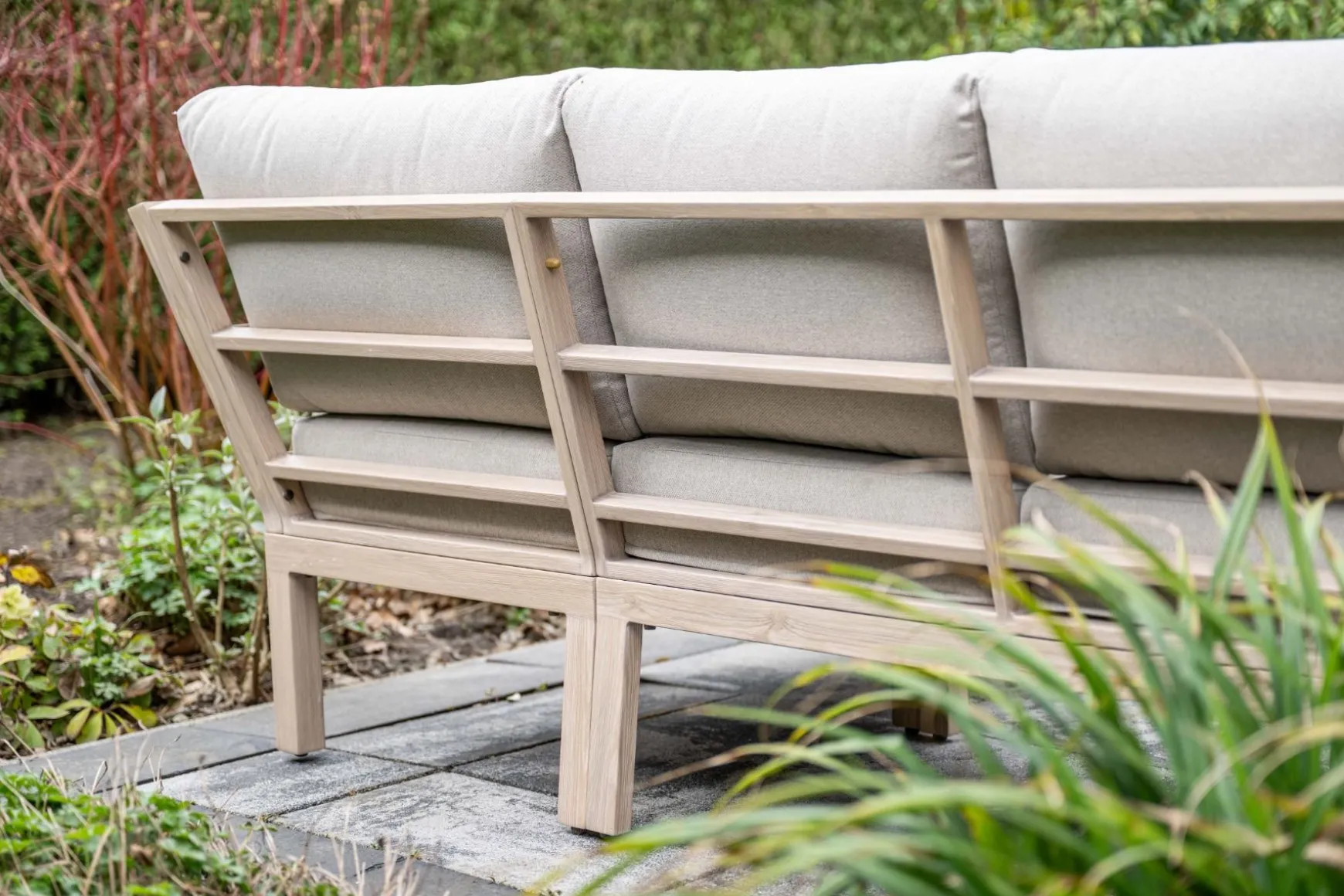 GI Decala rope lounge-/diningset incl. stoel & tuinbank - Teak/Zand