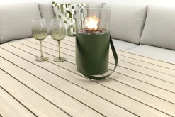 GI Decala rope lounge-/diningset incl. stoel & tuinbank - Teak/Zand
