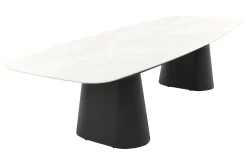 GI Denver Deens ovale tuintafel 320x120 cm. - Carbon Black