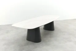 GI Denver Deens ovale tuintafel 320x120 cm. - Carbon Black