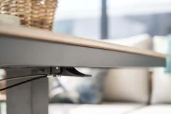 GI Diamo/Cyprus verstelbare lounge-dining hoekset (7-delig) - Carbon Black/Zand