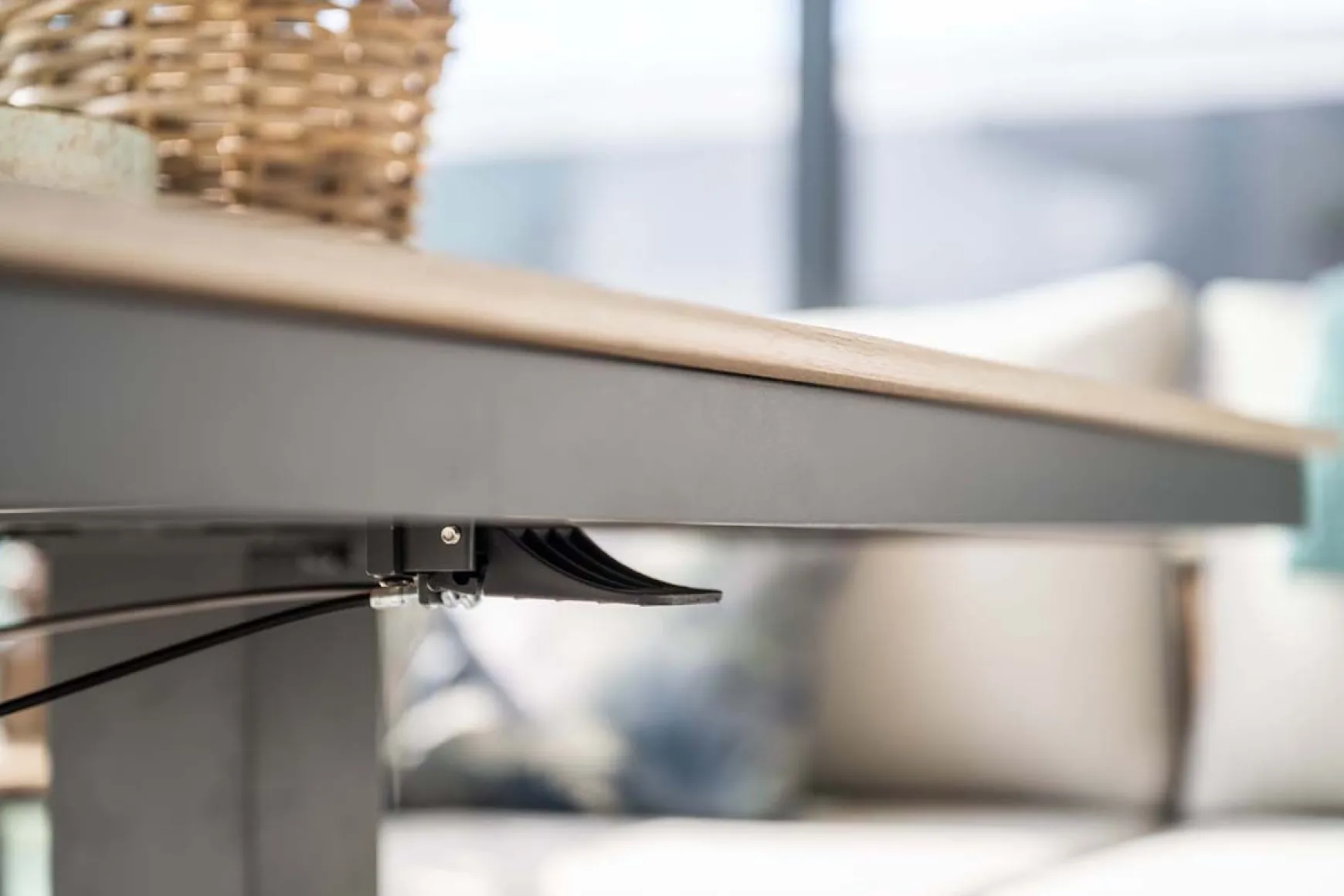 GI Diamo/Cyprus verstelbare lounge-dining hoekset (7-delig) - Carbon Black/Zand