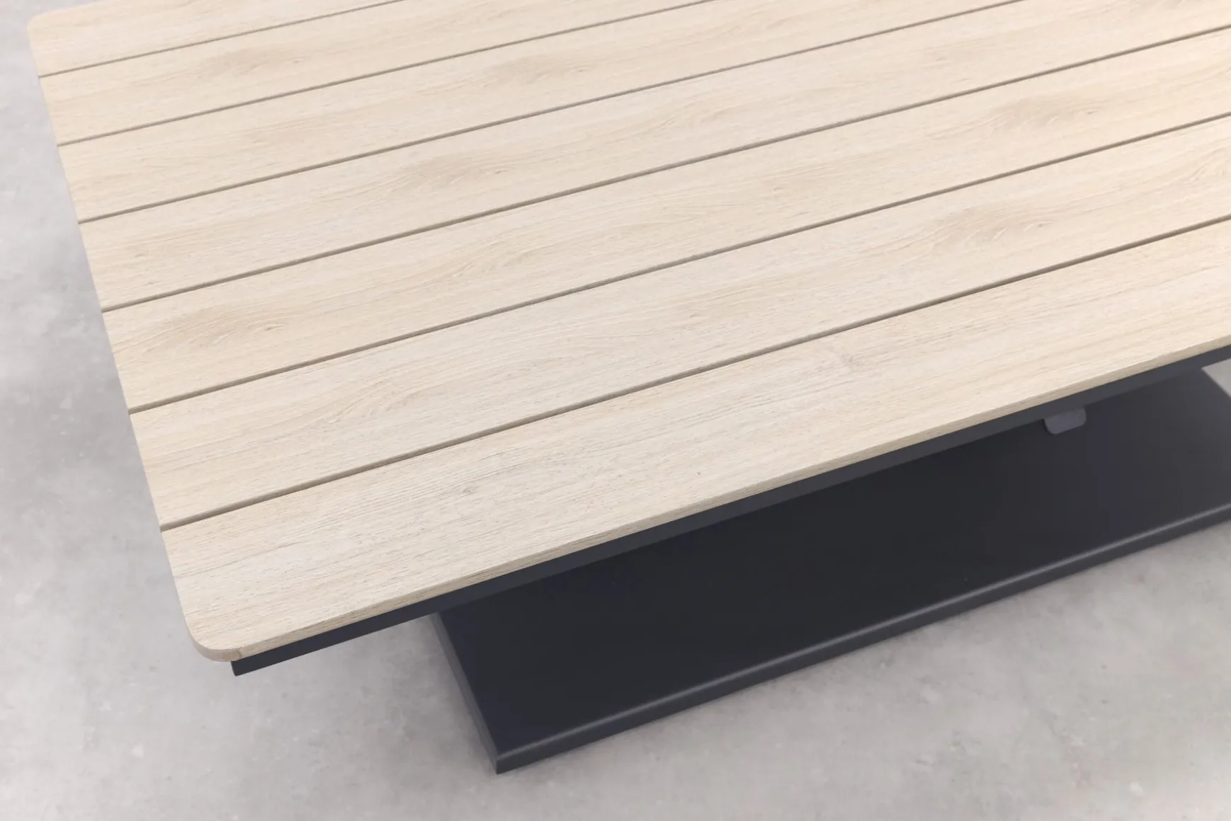 GI Diamo/Cyprus verstelbare lounge-dining hoekset (7-delig) - Carbon Black/Zand