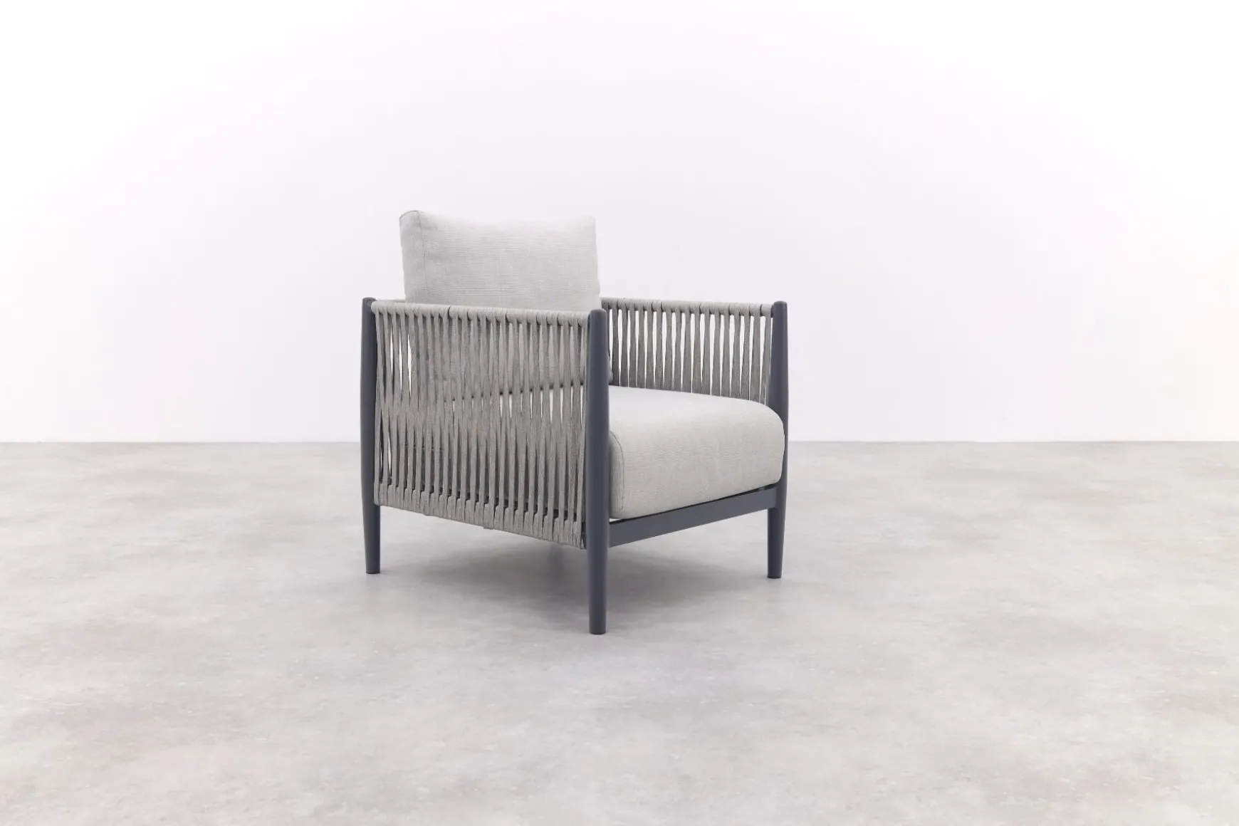 GI Diamo/Cyprus verstelbare lounge-dining hoekset (7-delig) - Carbon Black/Zand