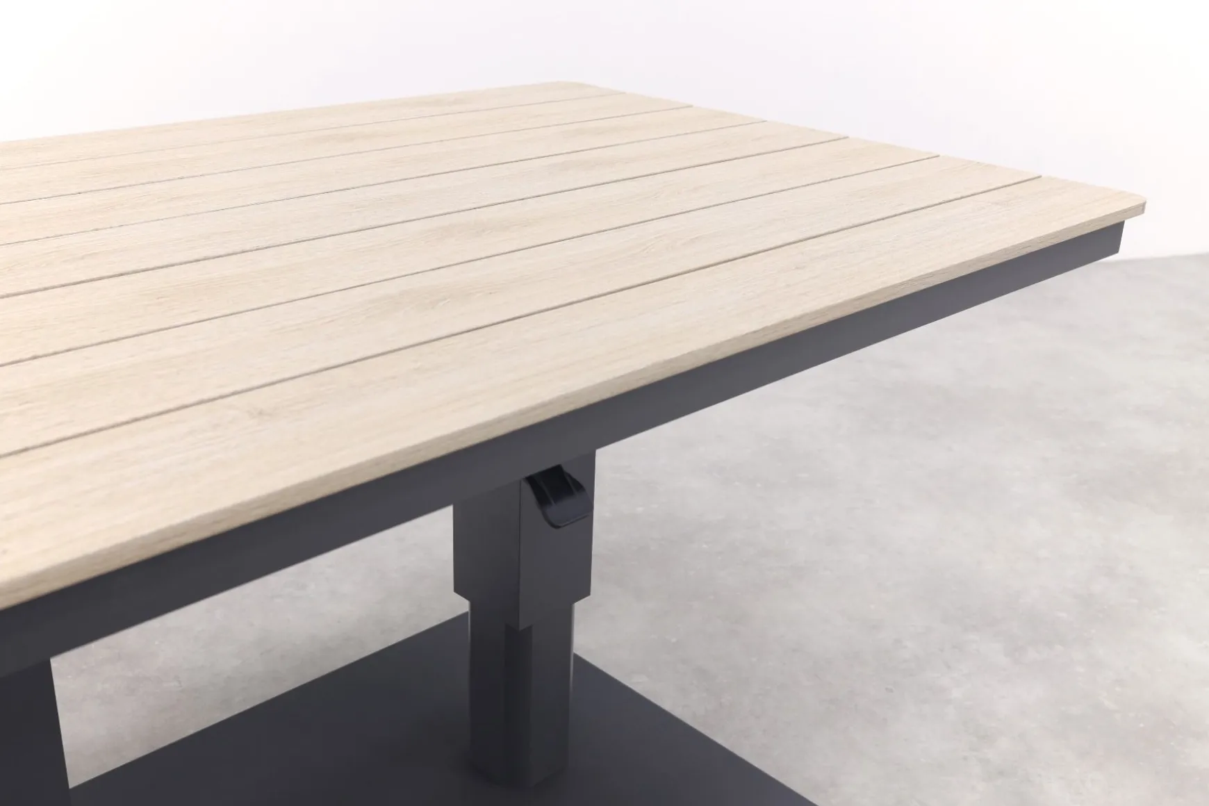 GI Diamo/Cyprus verstelbare lounge-dining hoekset (5-delig) - Carbon Black/Zand