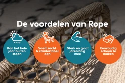 GI Diamo lounge-dining hoekset (5-delig) - Carbon Black/Zand