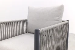 GI Diamo loungestoel - Carbon Black/Zand