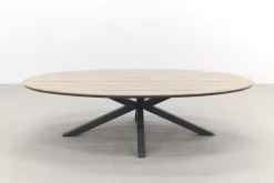 GI Edison ovale houtlook tuintafel 280x140 cm.