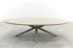 GI Edison ovale houtlook tuintafel 280x140 cm. - Taupe