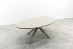 GI Edison ovale houtlook tuintafel 280x140 cm. - Taupe