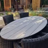 GI Edison ovale houtlook tuintafel 220x115 cm.