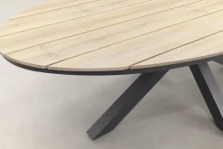 GI Edison ovale houtlook tuintafel 220x115 cm.