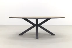 GI Edison ovale houtlook tuintafel 220x115 cm.