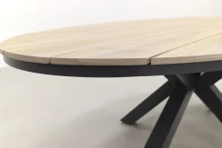 GI Edison ovale houtlook tuintafel 220x115 cm.