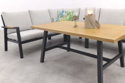 GI Elati lounge-dining hoekset (5-delig) - Carbon Black/Zand