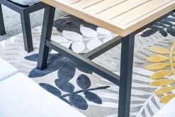 GI Elati lounge-dining hoekset (5-delig) - Carbon Black/Zand