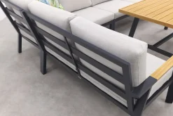 GI Elati lounge-dining hoekset (5-delig) - Carbon Black/Zand