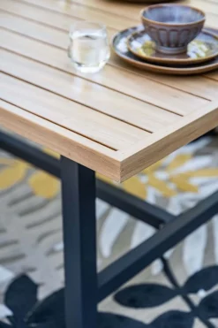 GI Elati lounge-diningset aluminium (6-delig) - Carbon Black/Zand