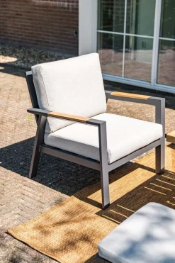 GI Elati lounge-dining set (4-delig) - Carbon Black/Zand