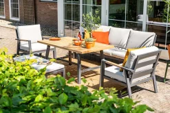 GI Elati lounge-dining set (4-delig) - Carbon Black/Zand