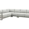 GI Levanto aluminium hoekbank met middenelement - Valley Sand