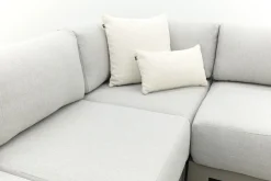 GI Levanto aluminium hoekbank met middenelement - Valley Sand