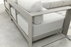GI Levanto aluminium hoekbank met middenelement - Valley Sand
