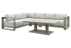 GI Levanto/Cyprus lounge-/diningset met verstelbare tuintafel - Valley Sand