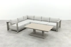 GI Levanto/Cyprus lounge-/diningset met verstelbare tuintafel - Valley Sand