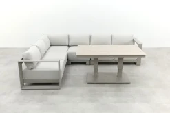 GI Levanto/Cyprus lounge-/diningset met verstelbare tuintafel - Valley Sand