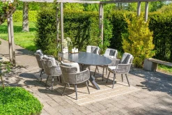 GI Linares rope dining tuinstoel - Carbon