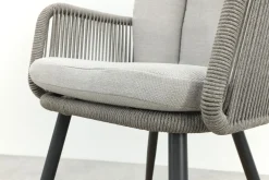 GI Linares rope dining tuinstoel - Carbon