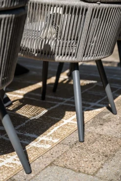 GI Linares rope dining tuinstoel - Carbon