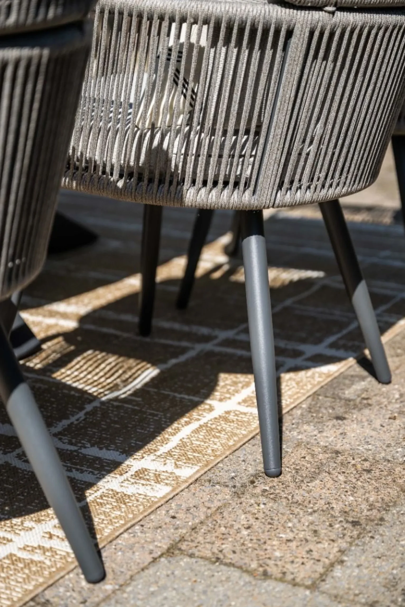 GI Linares rope dining tuinstoel - Carbon