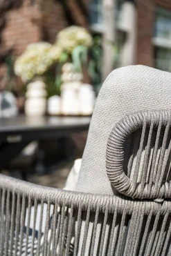 GI Linares rope dining tuinstoel - Carbon