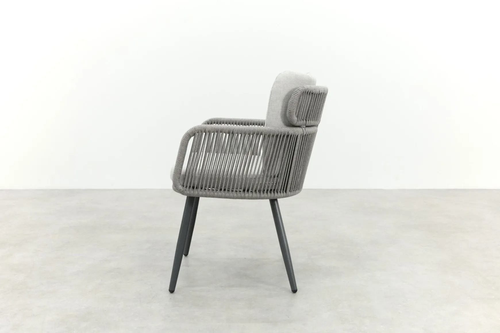 GI Linares rope dining tuinstoel - Carbon