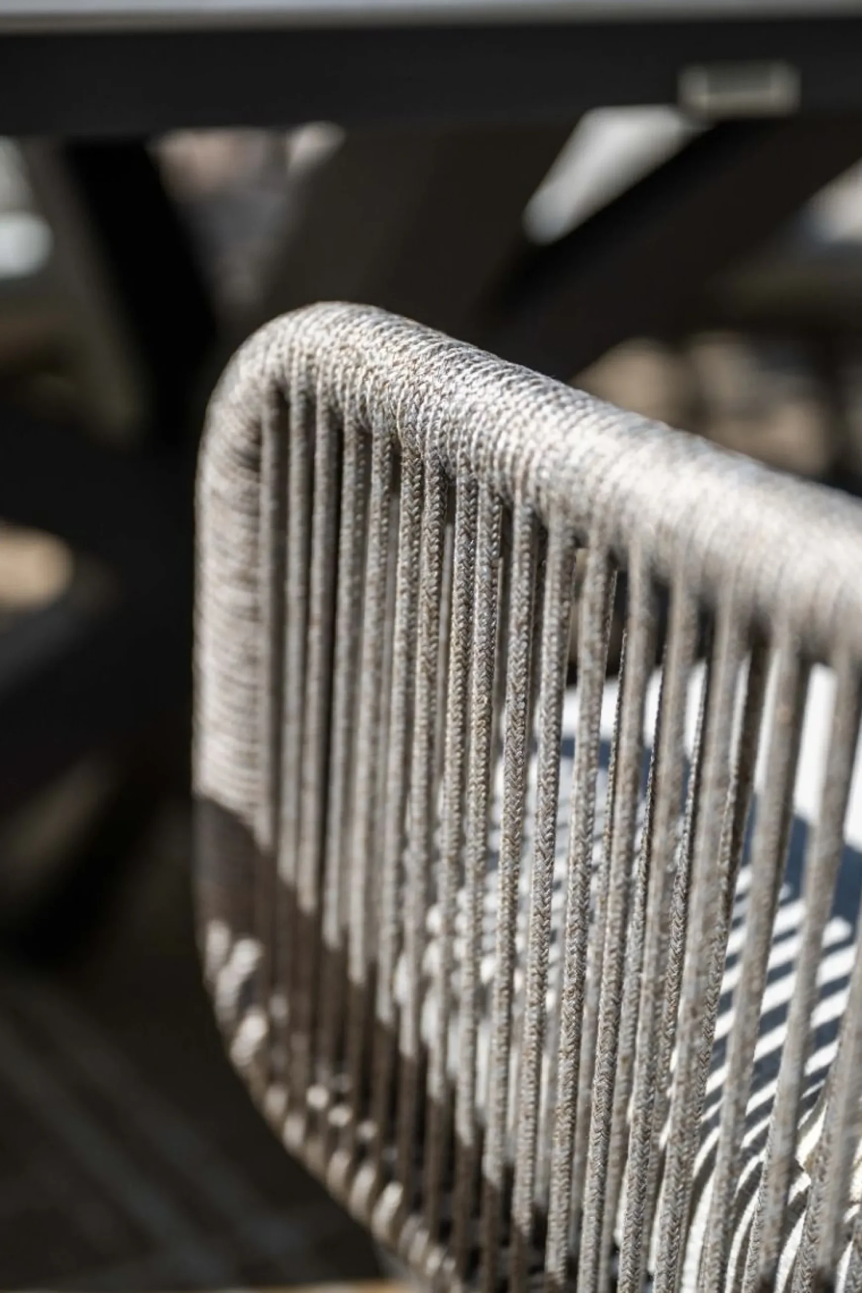 GI Linares rope dining tuinstoel - Carbon