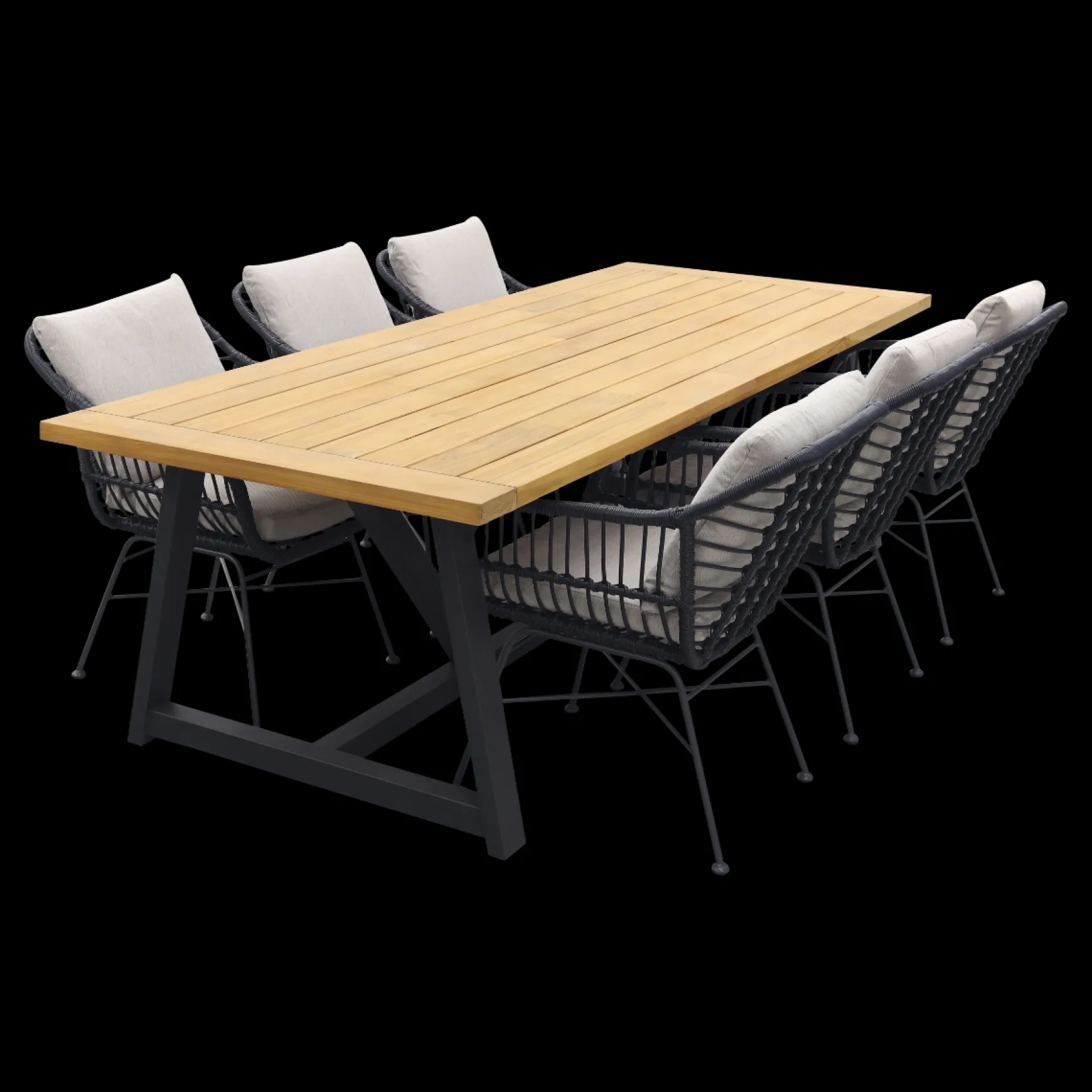GI Margriet black /Noah tuinset - 7-delig OP=OP