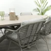 GI Margriet/Edison 8-persoons ovale tuinset 280x140 cm. - Taupe