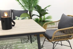 GI Margriet lounge-/dining set met stoel - Naturel wicker
